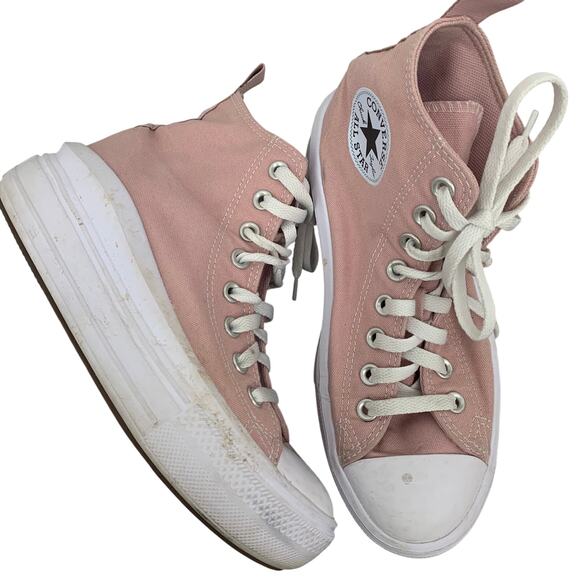Converse Chuck Taylor All Star Lift Decade Pink High Top Platform Shoes Size 5 - Picture 1 of 8